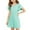Green, variant on Wdgfv Girls Summer Dresses Round Neck Short Sleeve Casual Comfortable Pocket A-Line Dress for Kids 3-12 Years Playful Outfit Purple 5-6 Years