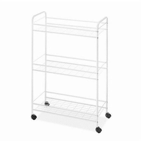 Slim Household Cart, White