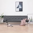 thumbnail image 2 of vidaXL Convertible Sofa Bed with 3 Reclining Positions and Two Pillows, Black, 2 of 56