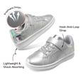thumbnail image 3 of Zapatillas DREAM PAIRS SDFS2210K Plateadas para Niños Talla 4, 3 of 6