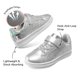 thumbnail image 3 of Zapatillas DREAM PAIRS SDFS2210K Plateadas para Niños, 3 of 6