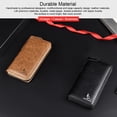 thumbnail image 4 of Sonducket Cartera larga con cremallera para hombre, bolsa de crédito, monedero, tarjetero, Vertical, antirrobo, gran capacidad para ama de Carteras Caqui, 4 of 6