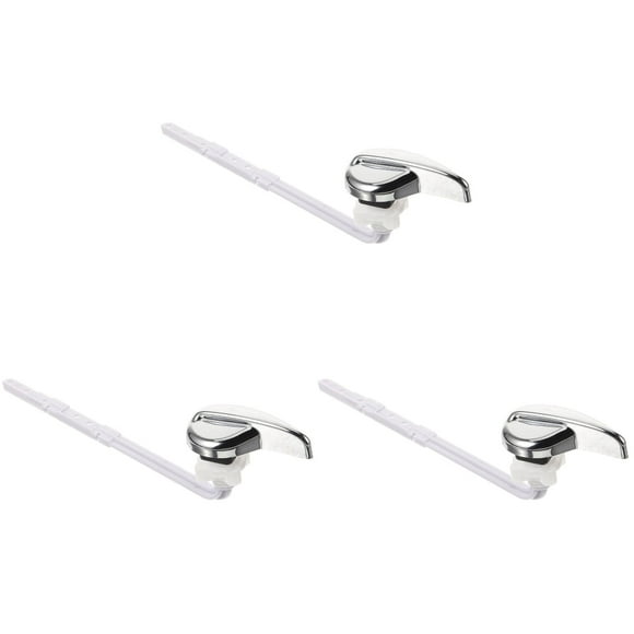 3pcs Toilet Handle Replacement Kit Toilet Flush Lever Bathroom Toilet Handle Toilet Tank Part