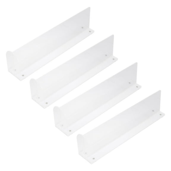 HONITANO Refrigerator Dividers For Shelves Transparent 4Pcs 8.8X2.3In