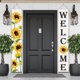 thumbnail image 1 of Banderas colgantes de bienvenida con diseño de girasoles, para primavera, porche, verano, puerta, Acción de Gracias, puerta principal, jardín, casa, patio, decoraciones de fiesta con girasoles., 1 of 7