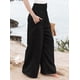 thumbnail image 3 of Pantalones Palazzo de para Mujer Negro M, 3 of 9