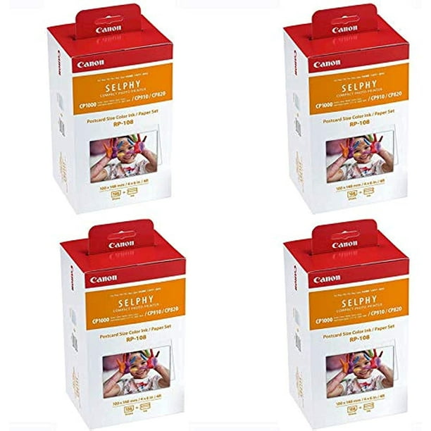 Set de tinta y papel Canon RP-108/KP-108IN - 108 hojas 10x15 cm