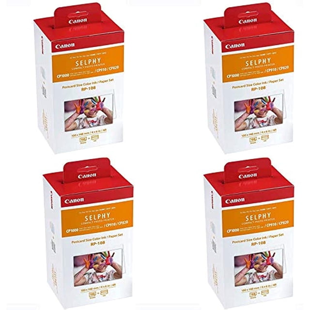 Set de tinta y papel Canon RP-108/KP-108IN - 108 hojas 10x15 cm