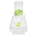 thumbnail image 4 of Limpiador de pinceles de plástico con tubo de drenaje para aulas, exteriores, familia, blanco y verde, 4 of 14