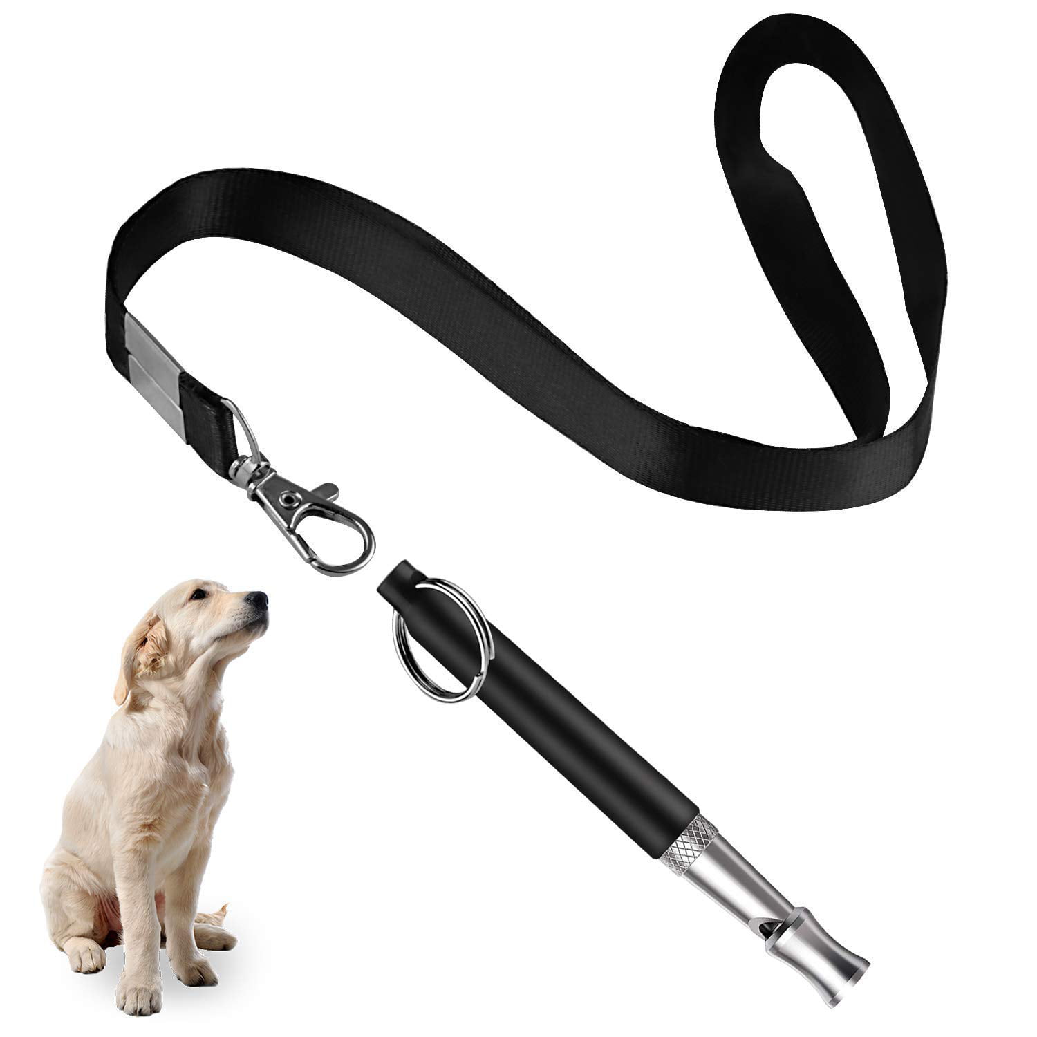 Silent Dog Sonic Whistle Nunafey Metal Pet Training Whistle for Dog Barking Control