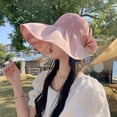 thumbnail image 3 of Sun Protection Hat Sun Hat Chic Sun Visor Hat for Women Stylish Wide Brim Uv Resistant Beach Hat Lightweight Solid Color, 3 of 5