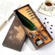 thumbnail image 2 of Dip Pen Calligraphy Feather Writing Ink Bottle Set with 5 Replaceable Nibs & Pen Nib Base for Stationery Gift., 2 of 2