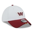 thumbnail image 3 of Men's New Era  White/Burgundy Washington Commanders 2025 NFL Training Camp 39THIRTY Flex Hat, 3 of 5