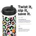 thumbnail image 4 of 12oz TKWide Insulated Water Bottle with Twist Cap - Leopard Print, 4 of 7