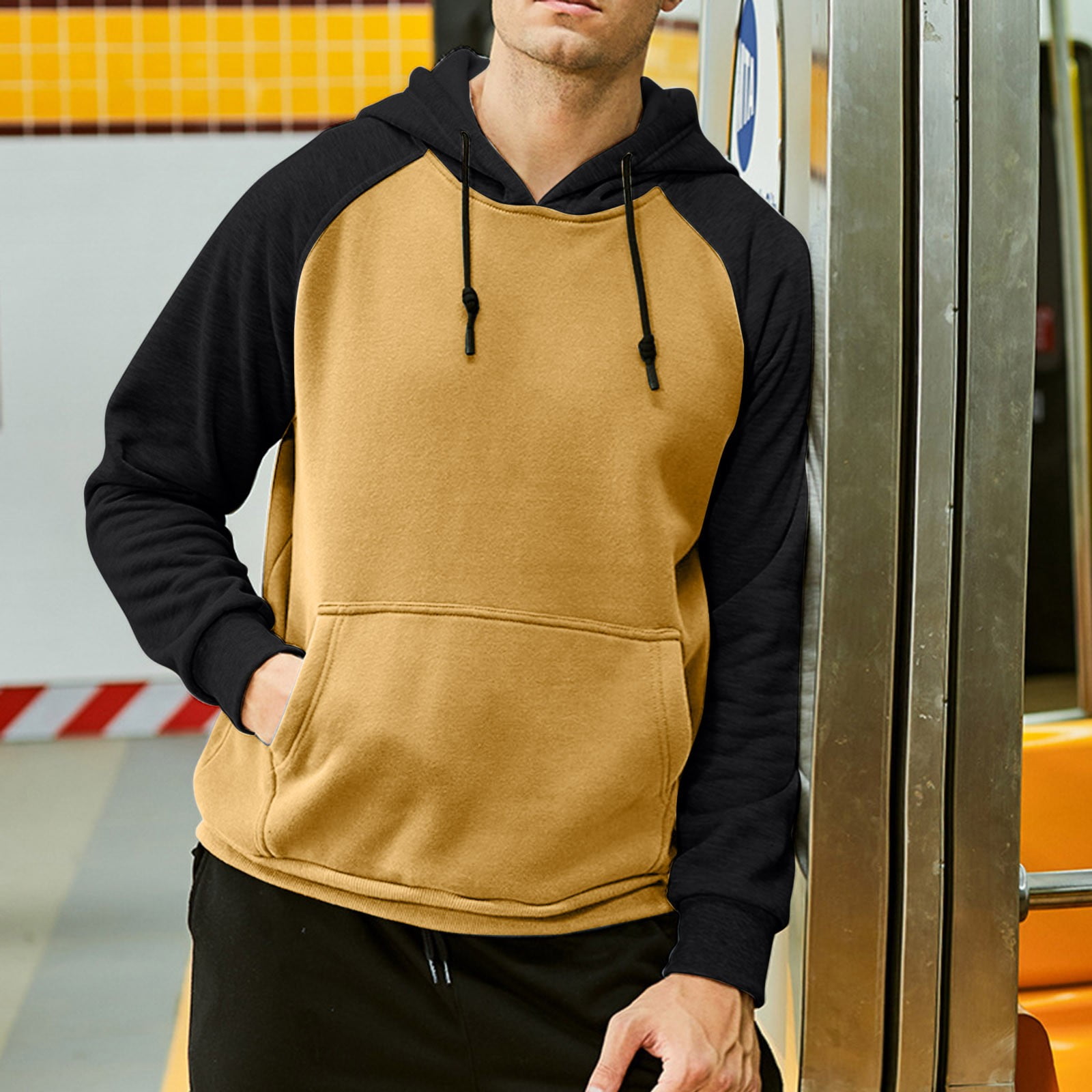 EHQJNJ Pullover Hoodie Men Baggy Mens Casual Zipper Hoodie