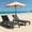 Black, variant on Bifanuo Outdoor Chaise Lounge Chair Set of 2,Waterproof Resin Lounger with 5-Positions Adjustable Backrest for Outside Pool Patio and Beach, Black