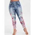 thumbnail image 3 of Impreso en 3D más el tamaño de Jeggings Rosegal Leggings de talla grande, 3 of 5