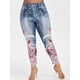 thumbnail image 3 of Impreso en 3D más el tamaño de Jeggings Rosegal Leggings de talla grande, 3 of 5