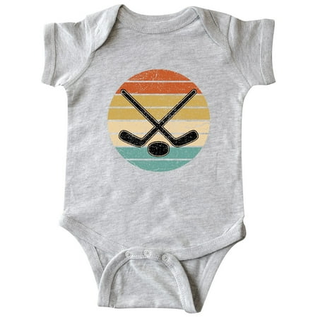 

Inktastic Hockey Retro Sunset Gift Baby Boy Bodysuit