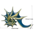 thumbnail image 3 of House of Avana  Gold Resin Hand-Carved Conch Shell Sculpture Elegant Decor, 3 of 4