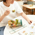 thumbnail image 4 of 2-Pack Side-Opening Mason Jar Salad Containers with Sauce Compartment, Leakproof Portable Lunch Boxes, 3.93x3.93x7.67 Inches, 4 of 6