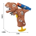 thumbnail image 3 of Coffee Dinosaur Shooting Toy Rotating Spray Target Game Soft Foam Projectiles Educational Play Set 66X59X20In Outdoor Activity For Kids Fun And Learning, 3 of 8