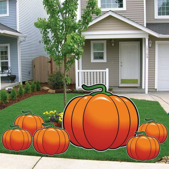 The Great Pumpkin and It's Patch 6 Piece Halloween Yard Card Set