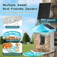 thumbnail image 6 of Smart Bird Feeder with Camera - AI Identifies 10,000+ Bird Species, Solar-Powered, Weatherproof, HD Night Vision for Bird Watching - Walmart, 6 of 11