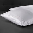 thumbnail image 4 of Dinheiro Funda de almohada de satén sedoso para cabello y piel, fundas de almohada de tamaño estándar, juego de 2 fundas de almohada de satén con cierre de sobre, 4 of 6