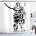 thumbnail image 1 of Ambesonne Retro Shower Curtain, Antique King, 69"Wx84"L, Black White, 1 of 3