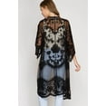 thumbnail image 4 of Couverture de Plage Florale pour Femmes Manches Longues Noire Protection UPF Surdimensionnée Respirante, 4 of 4