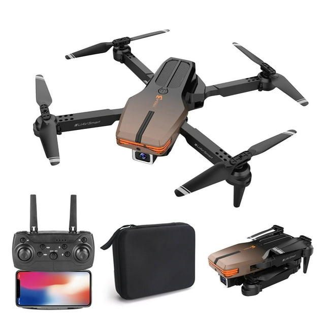 Amzcrzy Electrónica para hombres Organizador de electrónica Cámara digital Drone RC V3 4K profesional HD con doble cámara FPV y sistema de evitación de obstáculos por infrarrojos. Helicóptero cuadric