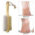 thumbnail image 2 of Wmool Foot Brush with Wooden Handle and Pumice Stone For Exfoliation, 2 of 8