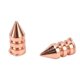 thumbnail image 3 of Clothing Spikes Rose Gold Double Layer Hexagon Brass Cone Spikes DIY Handcraft Punk Style Spike Rivets for Shoes Package 7x15MM, 3 of 4