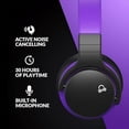 thumbnail image 4 of Open Box MOVSSOU E7 Active Noise Cancelling Headphones Wireless Over Ear - Purple, 4 of 6