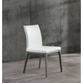 thumbnail image 2 of HomeRoots 20 x 23 x 35 in. Faux Leather or Metal Dining Chair, White, 2 of 3