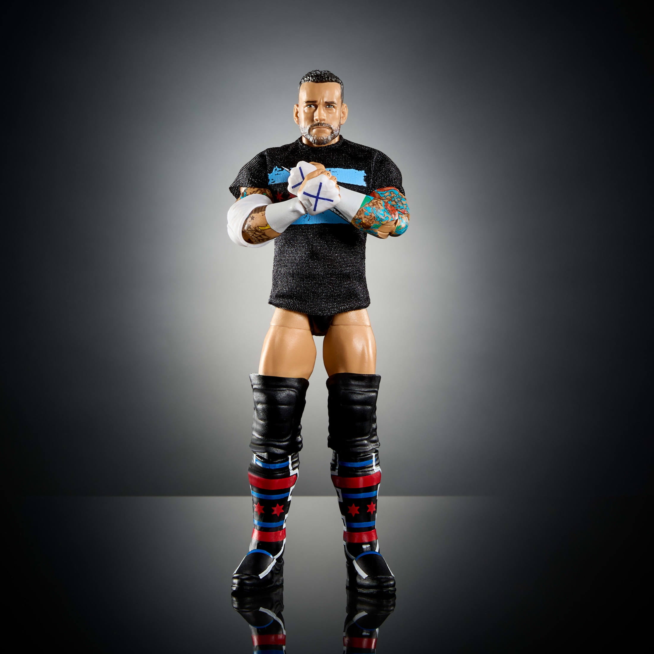 WWE Elite CM Punk Action Figure, Series #115 6-inch Collectible with Articulation & Accessories