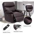 thumbnail image 3 of Alwalue Electric Power Lift Recliner Chairs with Side Pocket for Elderly Micro Leather Recliner Lift Chair with Remote Control for Living Room Bedroom - Brown, 3 of 6