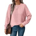 thumbnail image 2 of Misright Women's round neck lightweight and soft sweater, 2 of 9