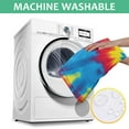 thumbnail image 5 of Colorful Rainbow Tie Dye Spiral Pattern Rectangle Tablecloth 60"x84",Waterproof Polyester Rectangle Table Cloth, Wipeable Spillproof Polyester Tablecloth for Dining, Camping, Indoor and Outdoor, 5 of 5