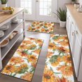 thumbnail image 2 of White Green Stem Sunflower Pattern Kitchen Rugs Sets Of 3,Kitchen Runner Rugs Non Skid Washable,Decorative Kitchen Floor Mats for Kitchen,Sink,Laundry,17"x30"+ 17"x47" + 17"x59", 2 of 6