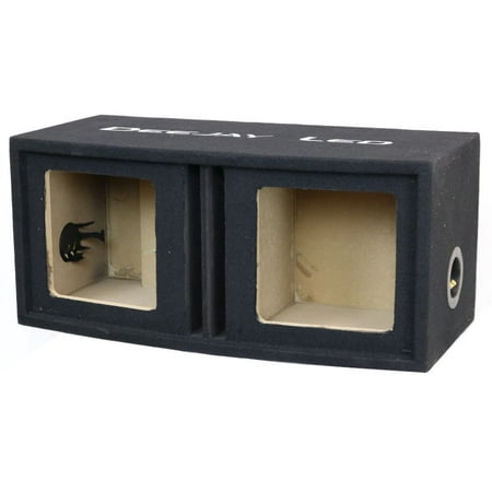 Vented Woofer - Deejayled 2X10SQUAREVENTED Djl 2x10 Square Vented Woofer Box