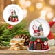 thumbnail image 4 of Bola de nieve navideña con luces, muñeco de nieve de Papá Noel, bola de cristal con base de resina, regalos para niños, recuerdos de fiesta navideña, decoración de mesa, centro de Regalo de navidad, 4 of 8