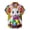 Grey, variant on Men's Easter Button Down Shirt Short Sleeve Button Up Funny Easter Eggs Bunny Print Tops Spring Tees