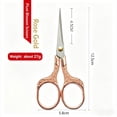 thumbnail image 2 of Embroidery precision scissors - 5-inch vintage scissors - 2 sets, super sharp blade scissors, small handicraft scissors, versatile use..., 2 of 10