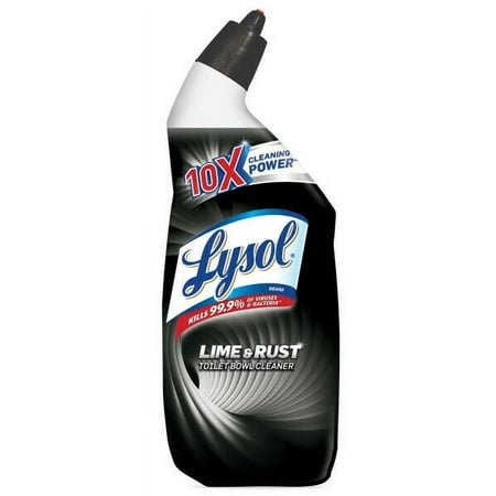 Lysol Lime & Rust Remover Toilet Bowl Cleaner, 10X Cleaning Power 24 oz (Pack of 3)