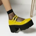 thumbnail image 4 of Facrlt Women's Leather Shoes Strapes Vintage Mary Janes Doll Shoes, 4 of 6