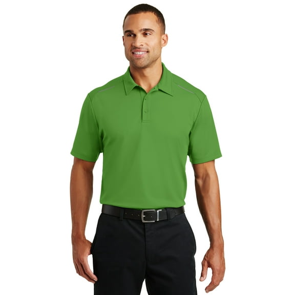 Port Authority 1139892 Mens Pinpoint Mesh Polo, Treetop Green - Small