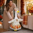 thumbnail image 4 of Porch Goose Outfits for 19-23 Inch Statue Pumpkin Fall Dress with Matching Bow Autumn Harvest Decor for Outdoor Front Porch Patio Garden and Yard Seasonal Displays, 4 of 7