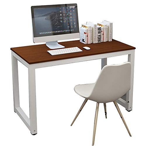 RICAJ Computer Desk, 43in Wood Work Desk Large Gaming Writing Desk PC